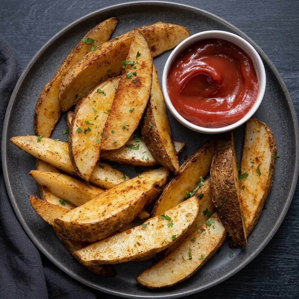 Potato wedges at Kings Pizza and Wings downtown Hamilton - seasoned wedges served with pizza and wings near Gore Park